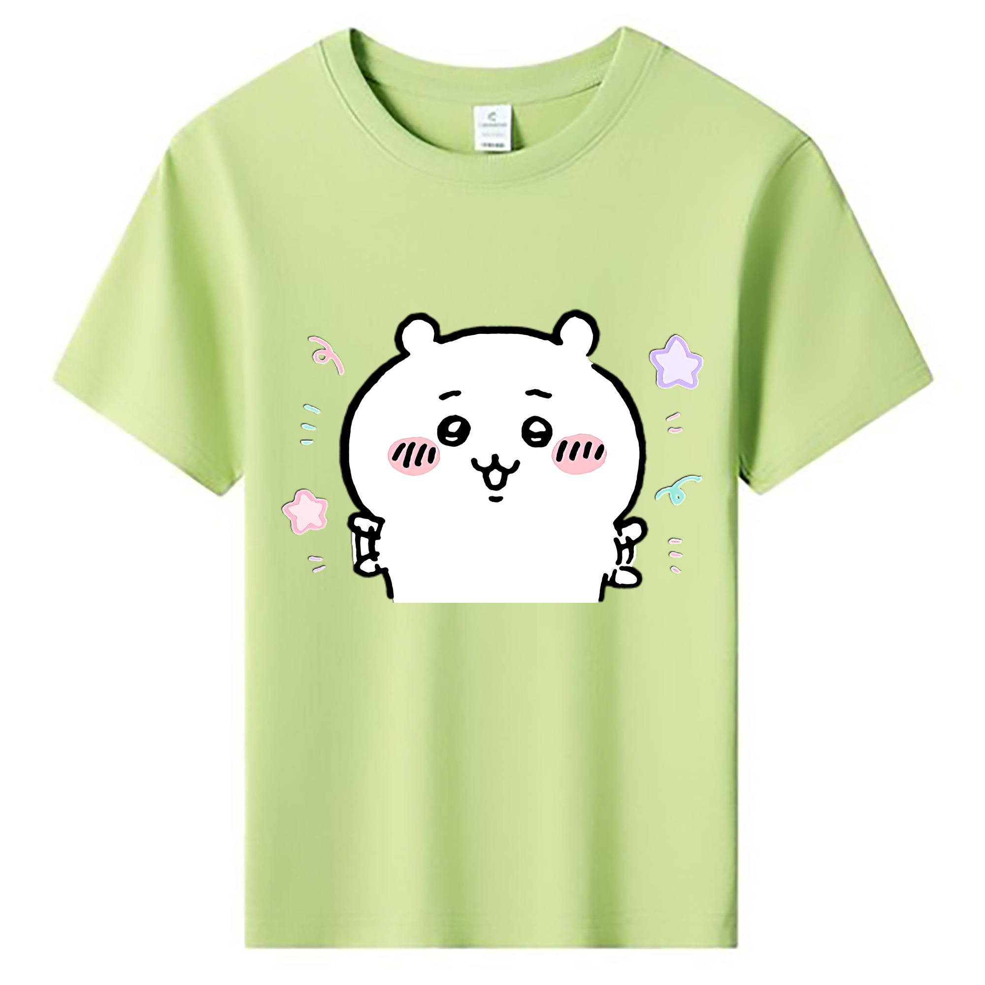 （画像用） ちいかわ ちいかわ Chii-kawa chiikawa 綿100％キッズTシャツ（フロントプリント）